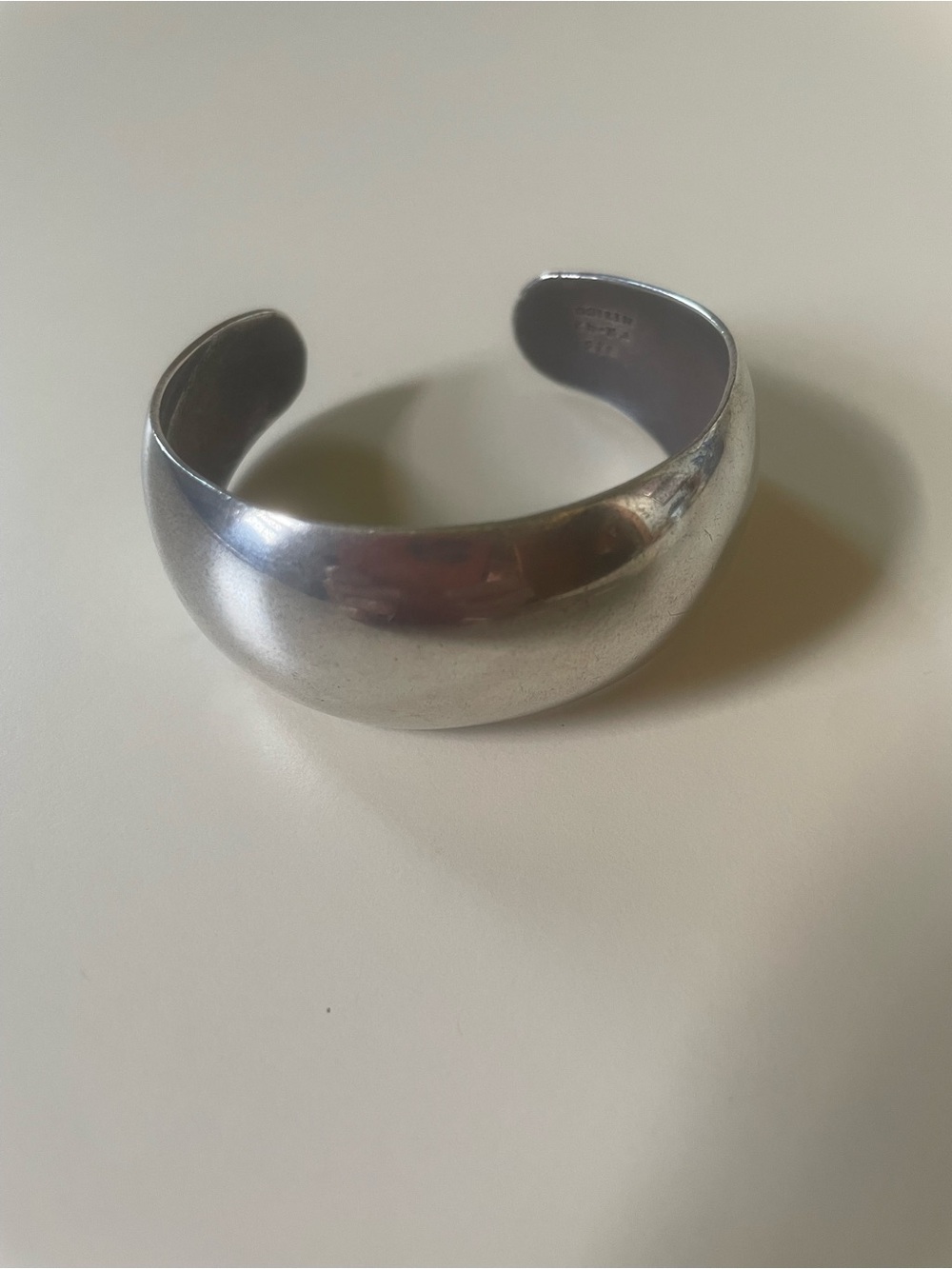 Taxco Mexican Sterling Silver Wide Cuff Bracelet